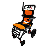 Silla De Traslado De Viaje Ultra Compacta Ortiz Negro Con Naranja