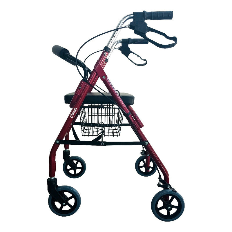 Andadera Rollator Universal Ligera Aluminio Rueda 6  Ortiz