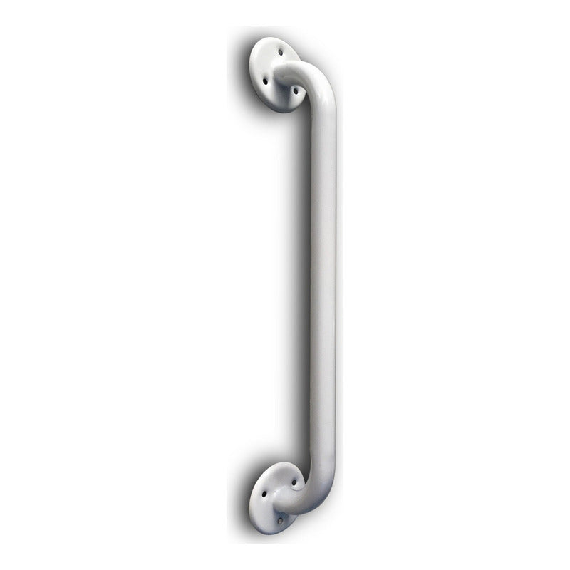Agarradera Para Baño Metal Recta Esmalte Blanco 32 (81cm) Blanco