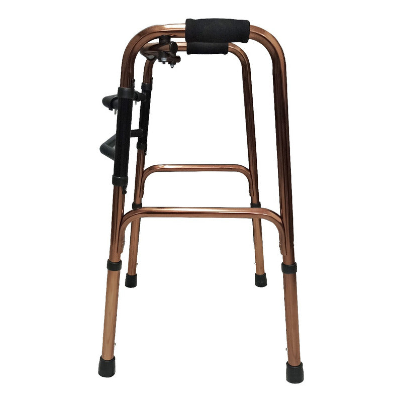 Andadera Caminable Plegable De Aluminio Bronce Ortiz