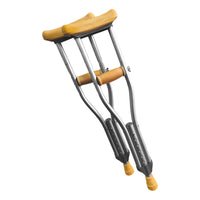 Muletas De Aluminio Pediatricas Ajustables Gris Gris