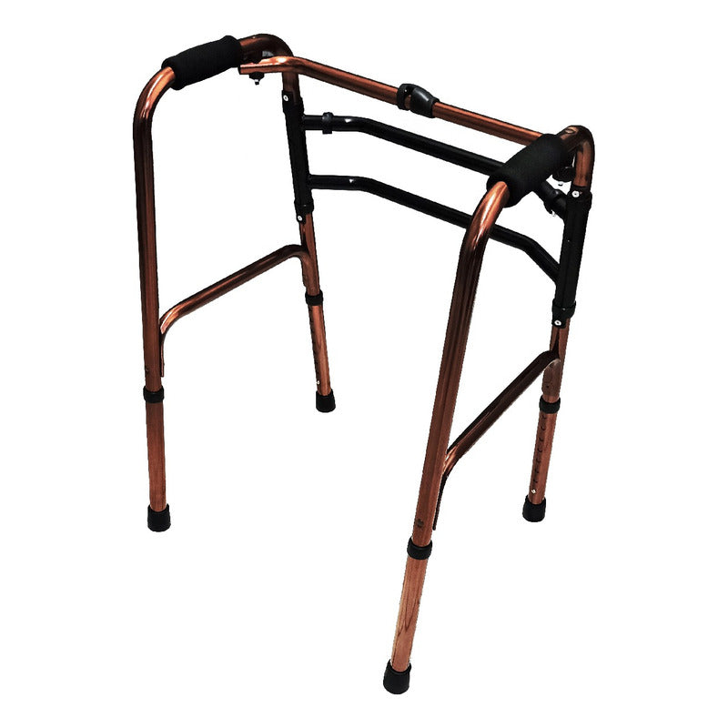 Andadera Caminable Plegable De Aluminio Bronce Ortiz