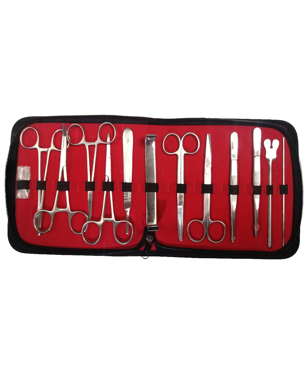 Estuche de disección de acero Quirúrgico 13 Piezas