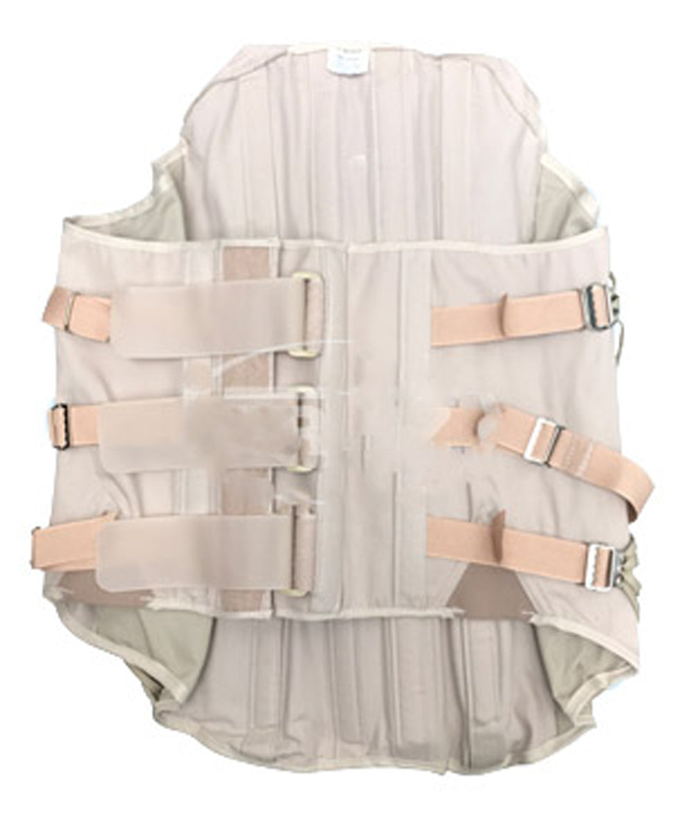 Faja ortopédica dorso lumbar agujetas barras y tirante MOD. 988