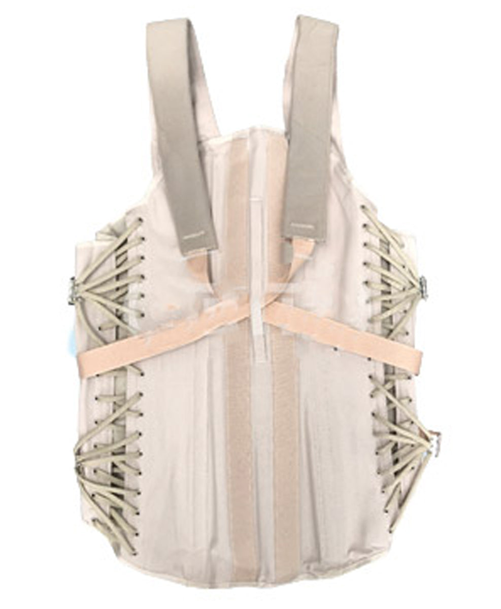 Faja ortopédica dorso lumbar agujetas barras y tirante MOD. 988