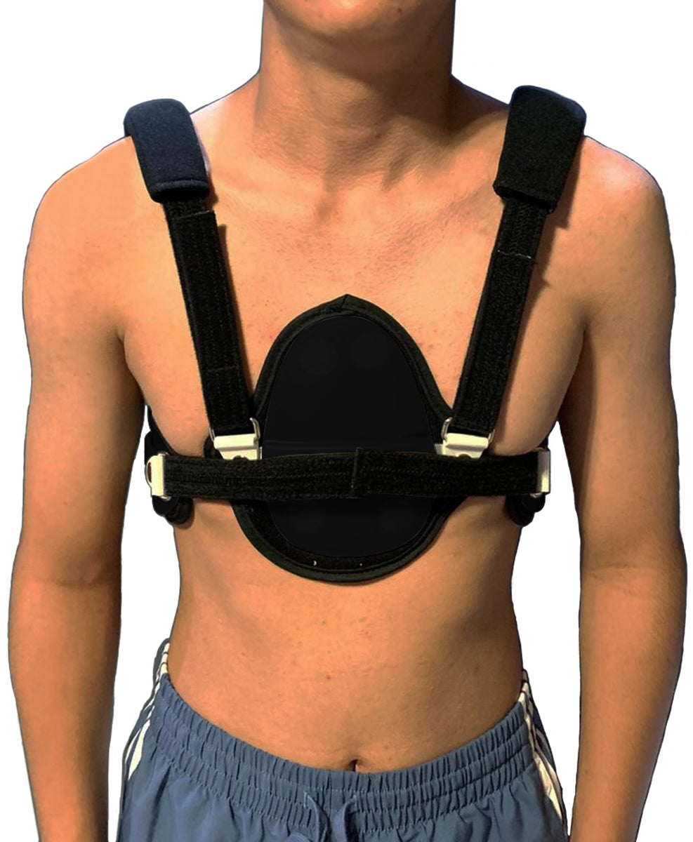 Ortesis Correa Pectus Carinatum Pecho Paloma Juvenil Negro