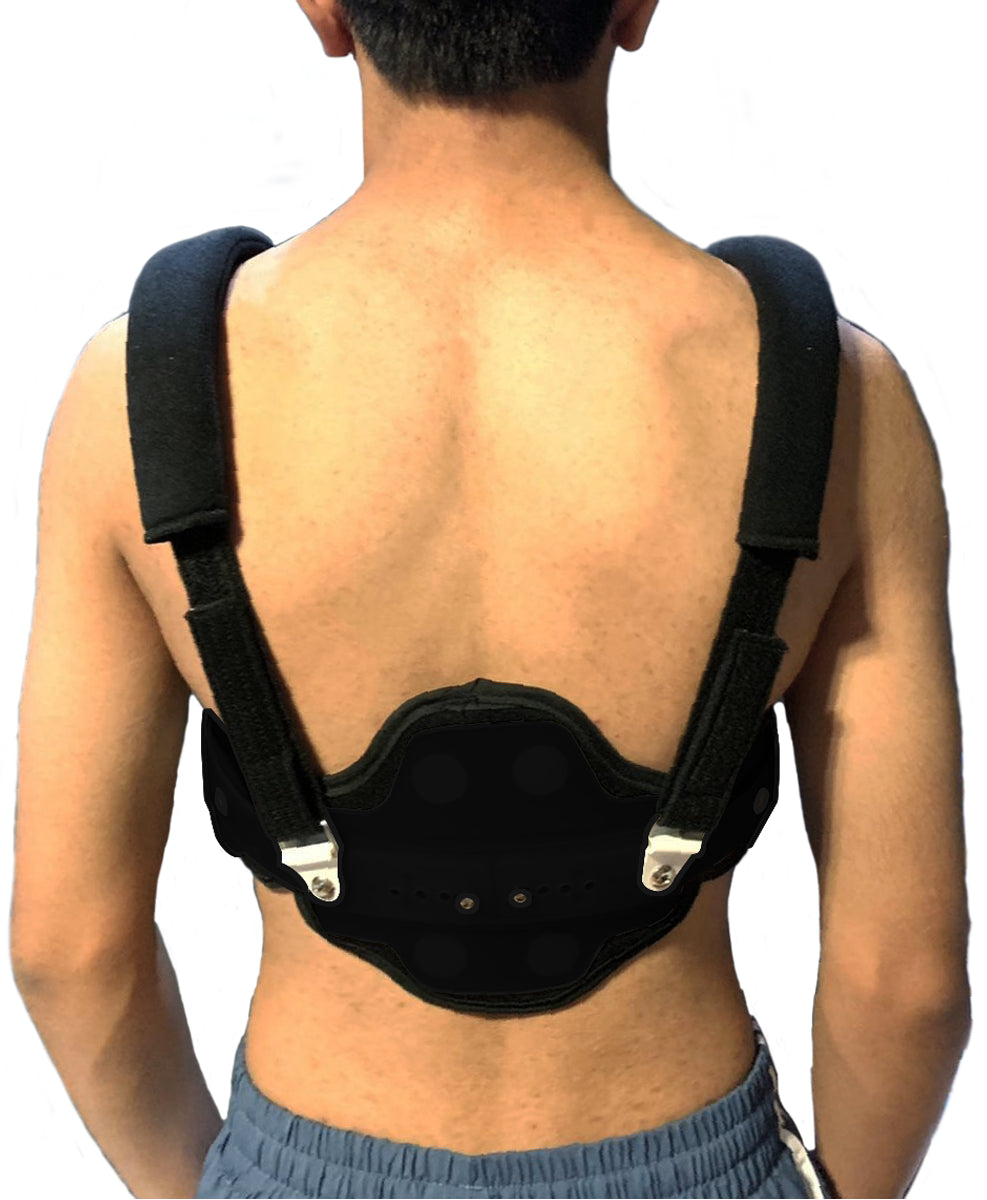 Ortesis Correa Pectus Carinatum Pecho Paloma Juvenil Negro