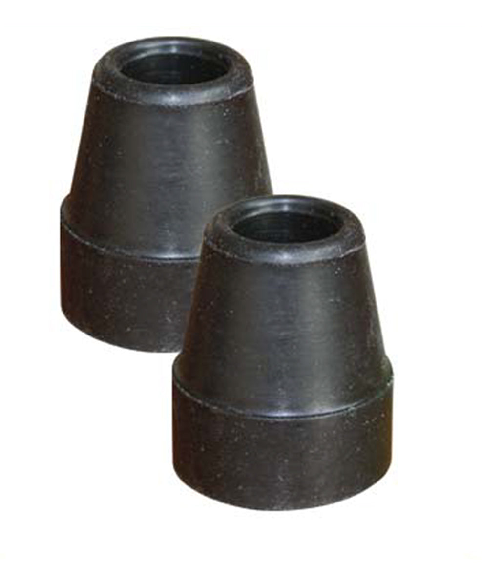 Par de regatones tapón hule chico Para bastón de 4 patas De 5/8