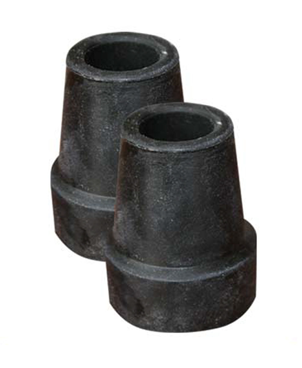 Par de regatones tapón hule para bastón universal Tubo 3/4