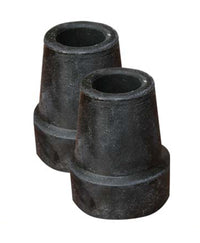 Par de regatones tapón hule para bastón universal Tubo 3/4