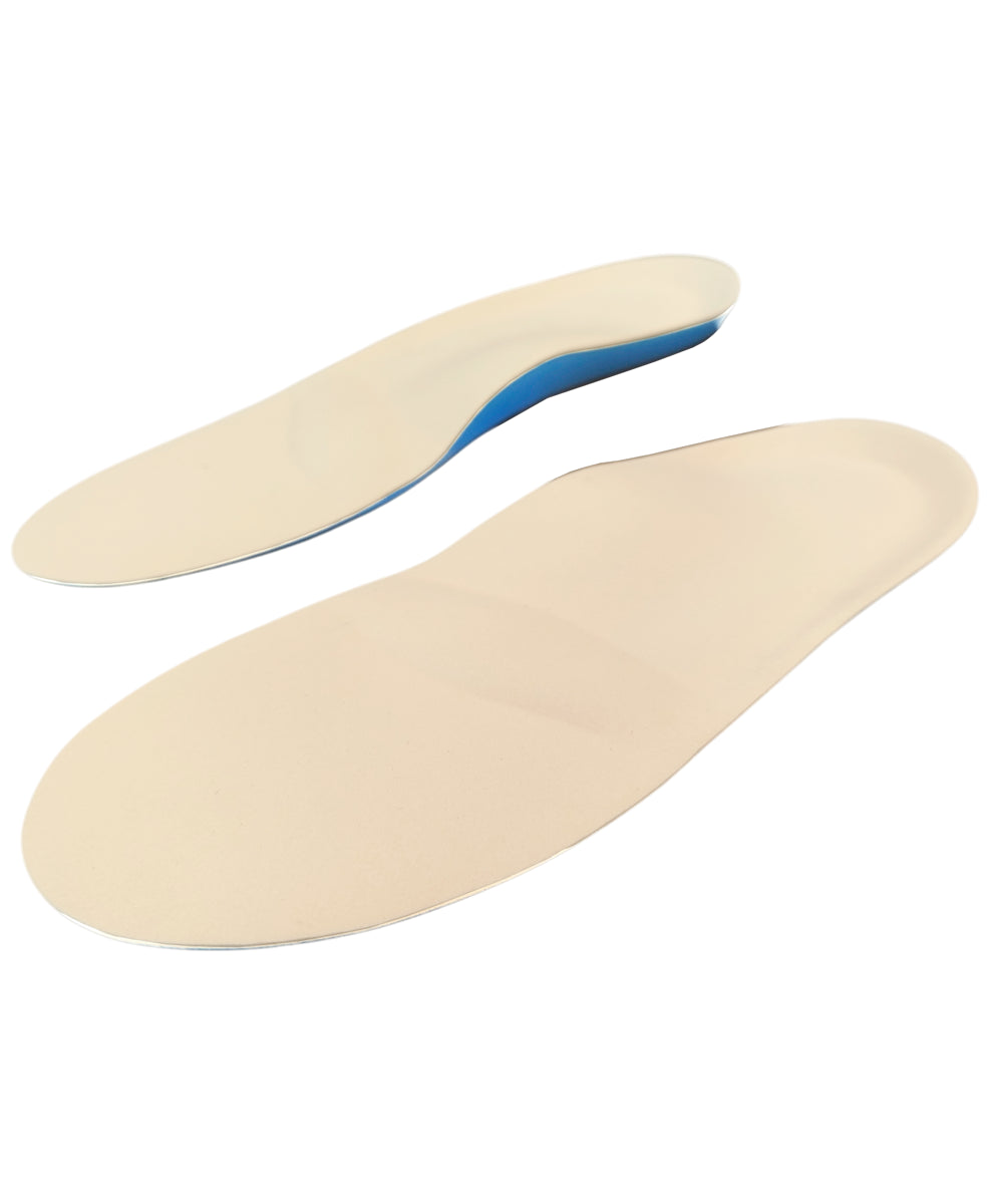 Plantilla ortopédica pie plano de pelite con barra metatarsal