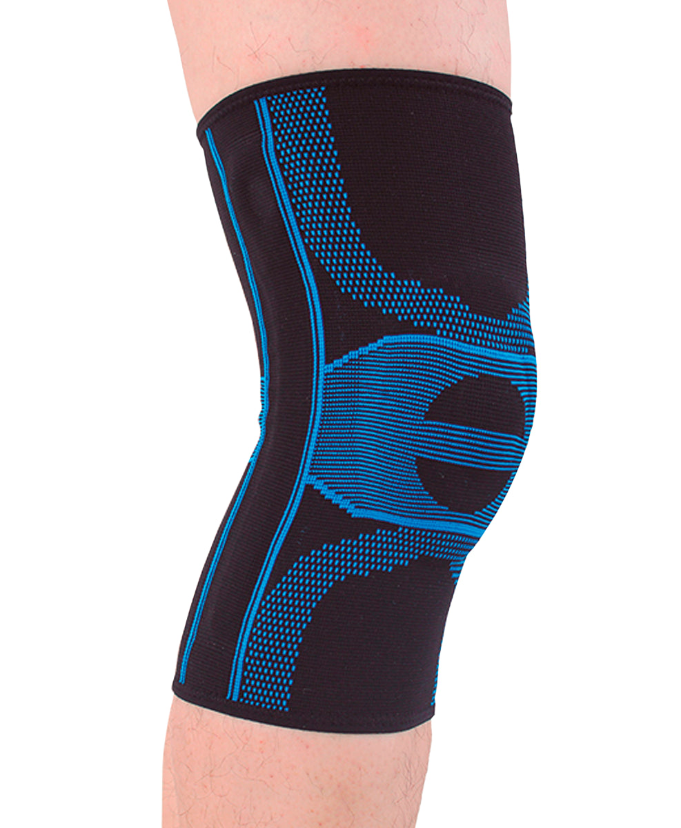 Rodillera ortopédica Jacquard con varillas y cojín rotuliano