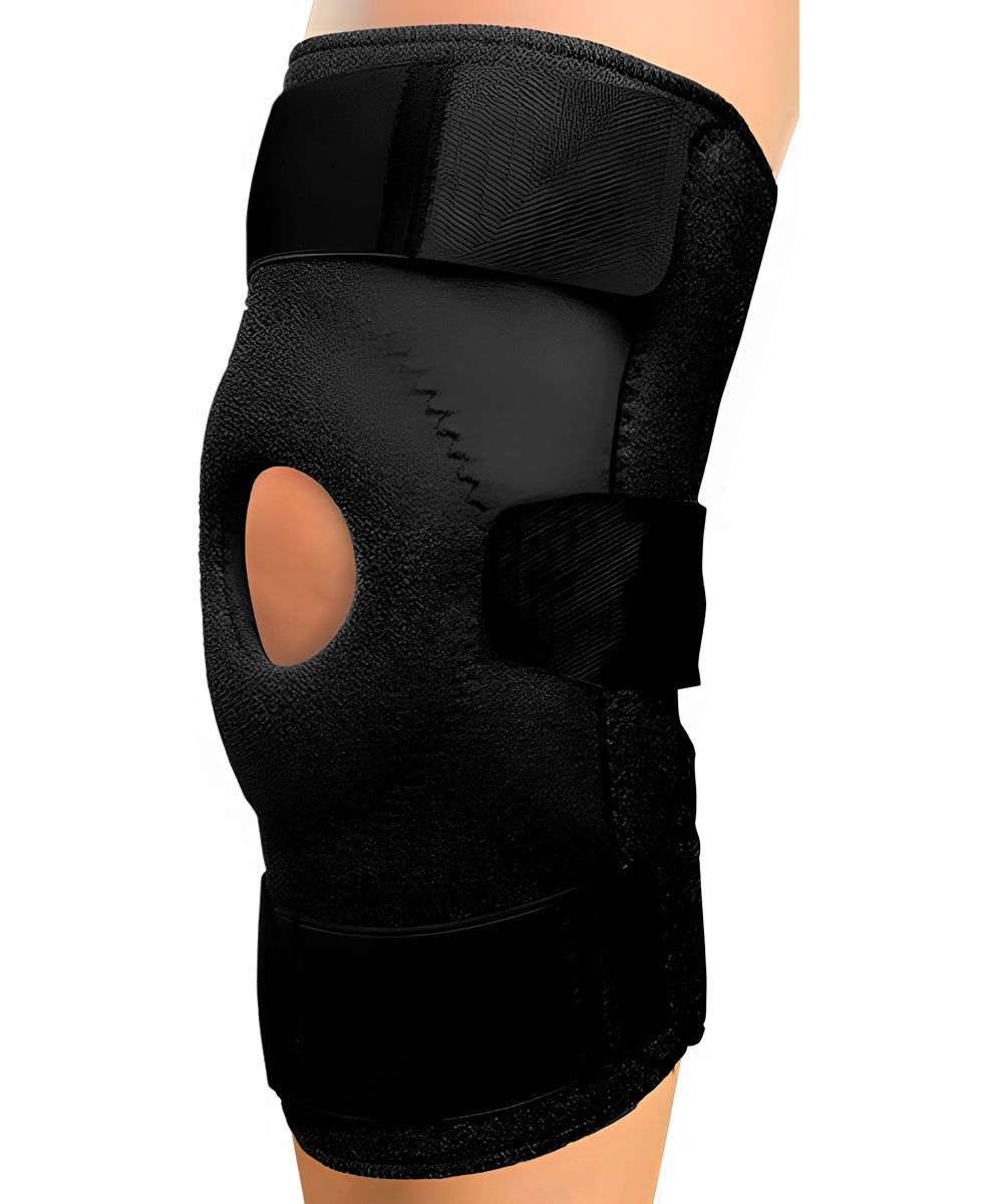 Rodillera mecánica abierta de neopreno cojín rotuliano MOD. RAM