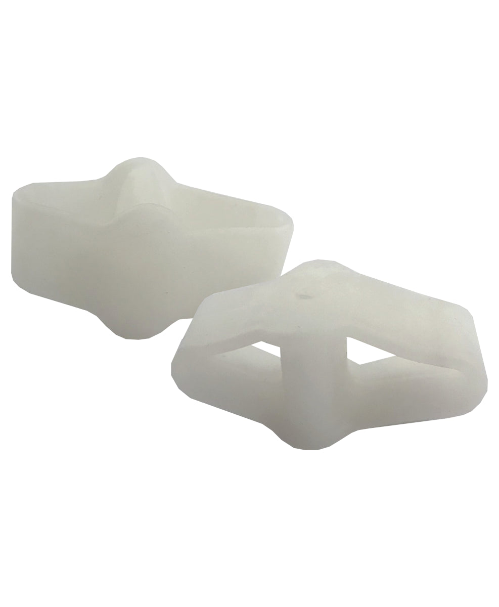 Separador para dedos/juanetes de gel con anillo doble transparente estándar MOD. TCW-016