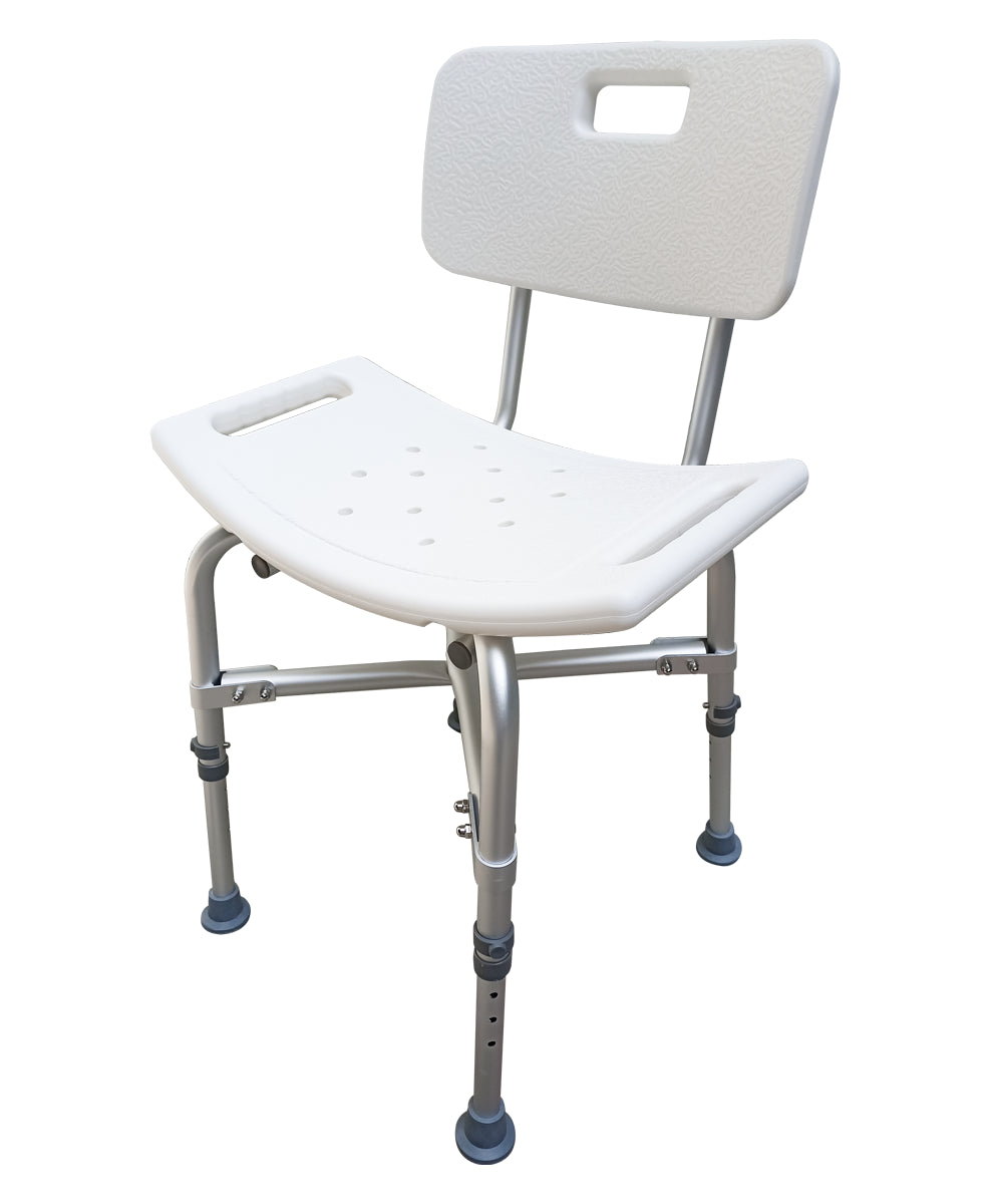 Silla banco con respaldo para bañarse o ducha sobrepeso bariátrica MOD. 68024
