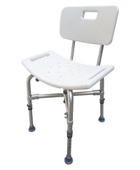 Silla Banco con Respaldo para Bañarse o ducha Sobrepeso Bariátrica MOD. 68024