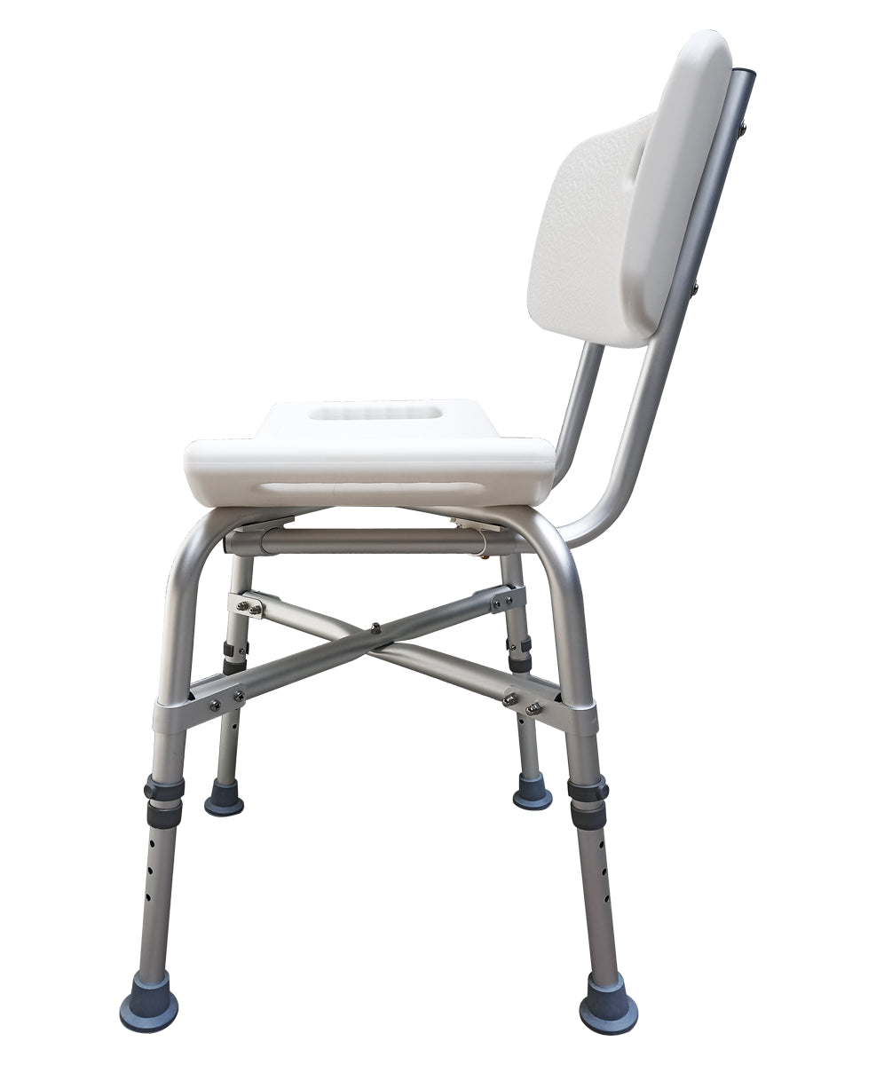 Silla banco con respaldo para bañarse o ducha sobrepeso bariátrica MOD. 68024