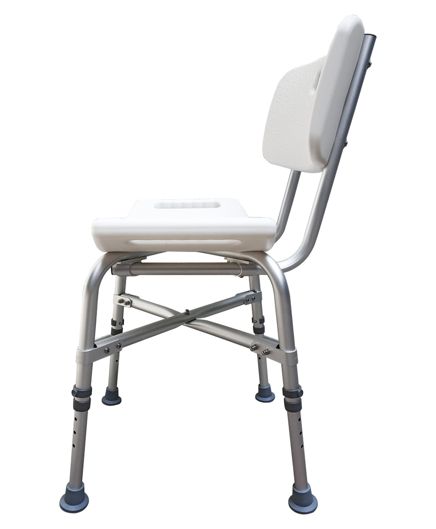 Silla Banco con Respaldo para Bañarse o ducha Sobrepeso Bariátrica MOD. 68024