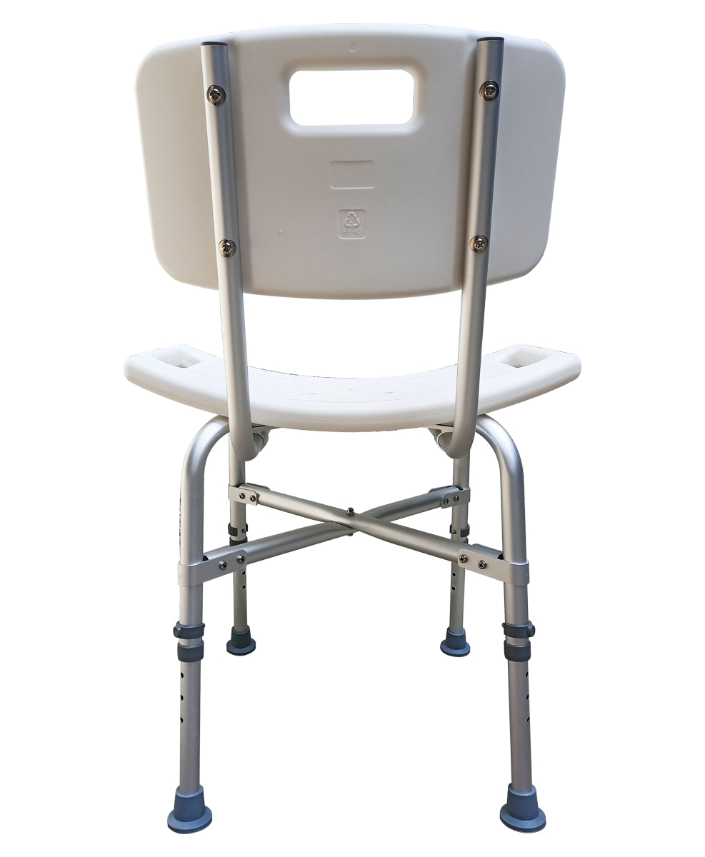 Silla banco con respaldo para bañarse o ducha sobrepeso bariátrica MOD. 68024