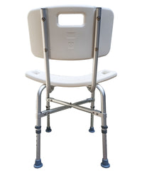 Silla Banco con Respaldo para Bañarse o ducha Sobrepeso Bariátrica MOD. 68024