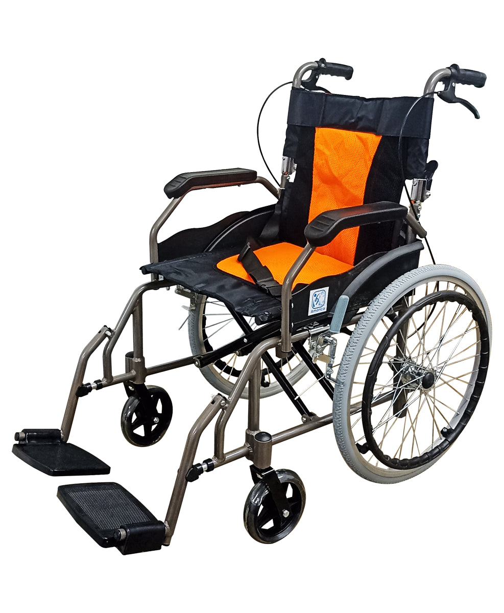 Silla De Ruedas Aluminio Viaje Ligera 11 Kg Compacta MOD. 3861RD