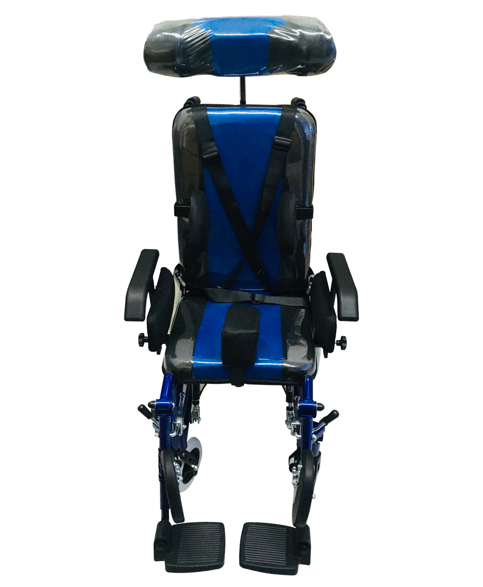 Silla De Ruedas PCI reclinable tipo ama con accesorios de Inmovilización MOD. 4228-P