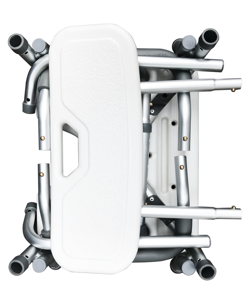 Silla Banco para ducha, baño o regadera con descansabrazos MOD. GT5014