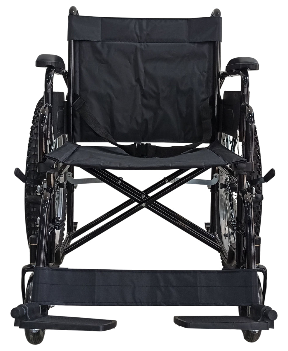 Silla de ruedas todo terreno con brazo elevadizo y piecera desmontable. MOD. 1007RN4