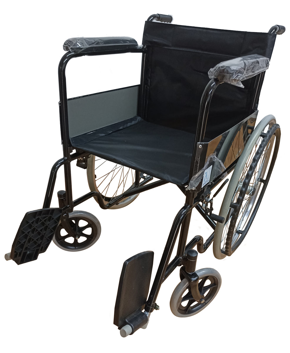 Silla de ruedas adulto de acero básica económica MOD. 1001R