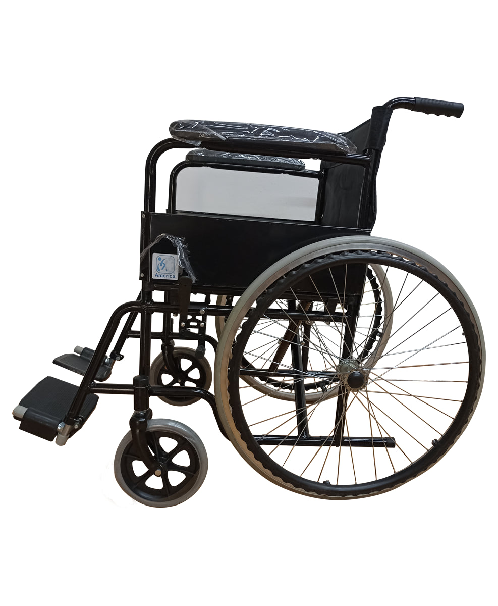 Silla de ruedas adulto de acero básica económica MOD. 1001R