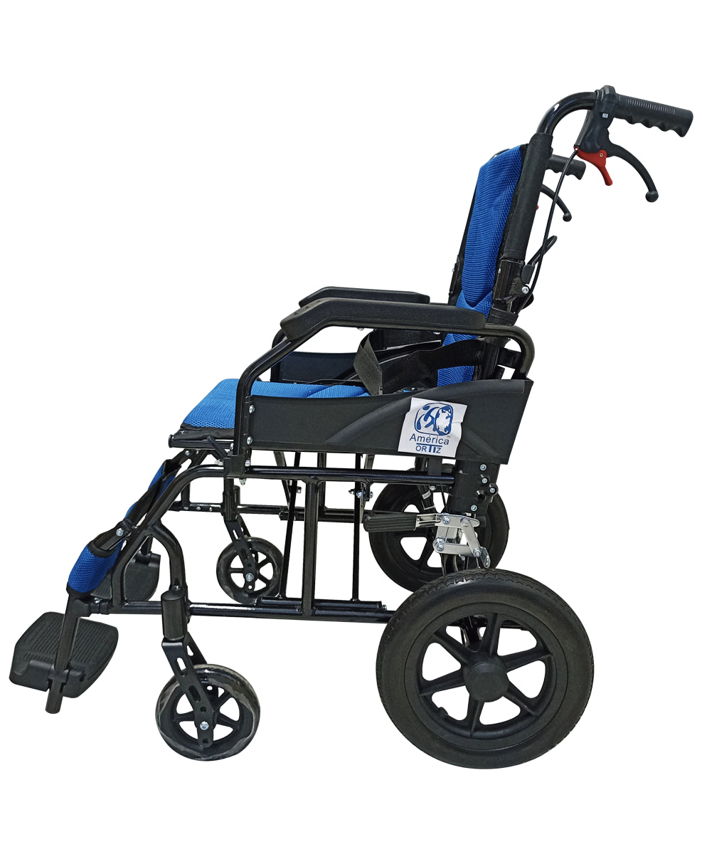 Silla De Ruedas Aluminio De Traslado Compacta MOD.3057P