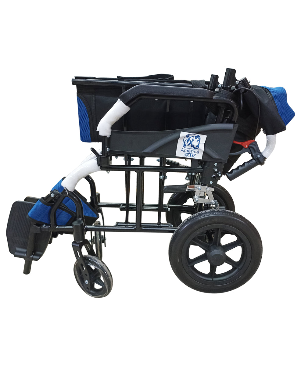 Silla De Ruedas Aluminio De Traslado Compacta MOD.3057P