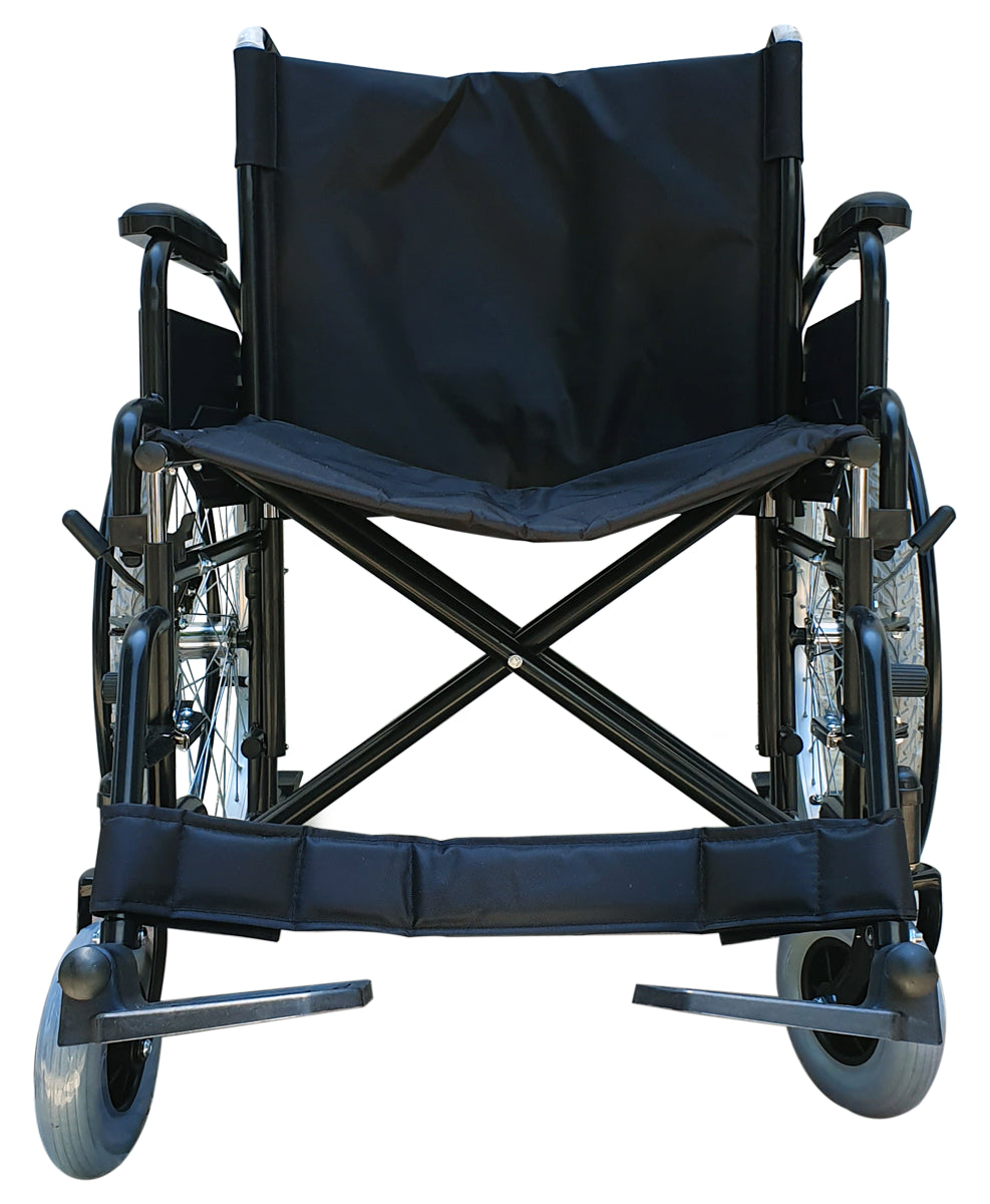 Silla De Ruedas Sobrepeso Bariátrica 180kg Asiento 61cm Negro MOD. 9130H