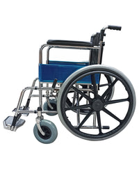 Silla De Ruedas Cromada Todo Terreno Ortopédica Neumática MOD. 2001PND4