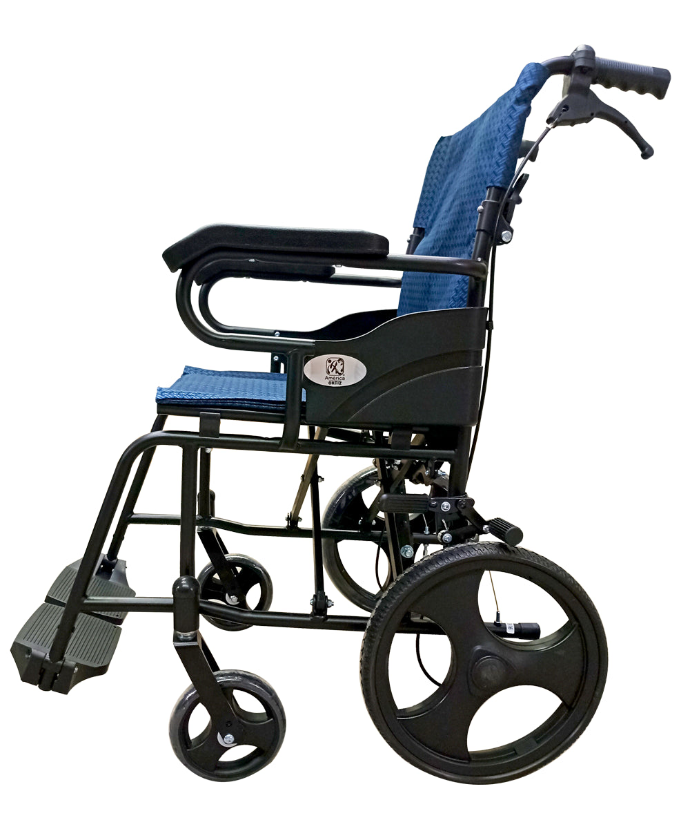 Silla De Ruedas De Traslado Plegable Esmaltada MOD. 871AJR