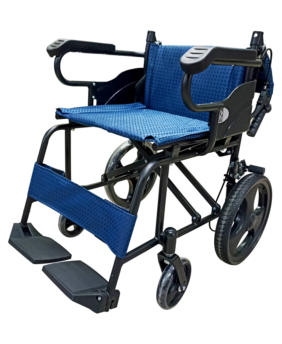 Silla De Ruedas De Traslado Plegable Esmaltada MOD. 871AJR