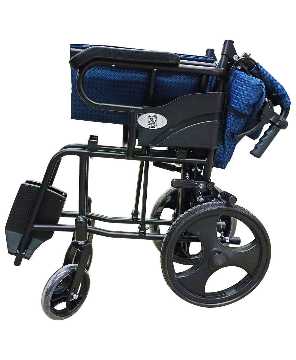 Silla De Ruedas De Traslado Plegable Esmaltada MOD. 871AJR