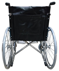 Silla de ruedas económica para adulto cromada desarmable MOD. 2001RD