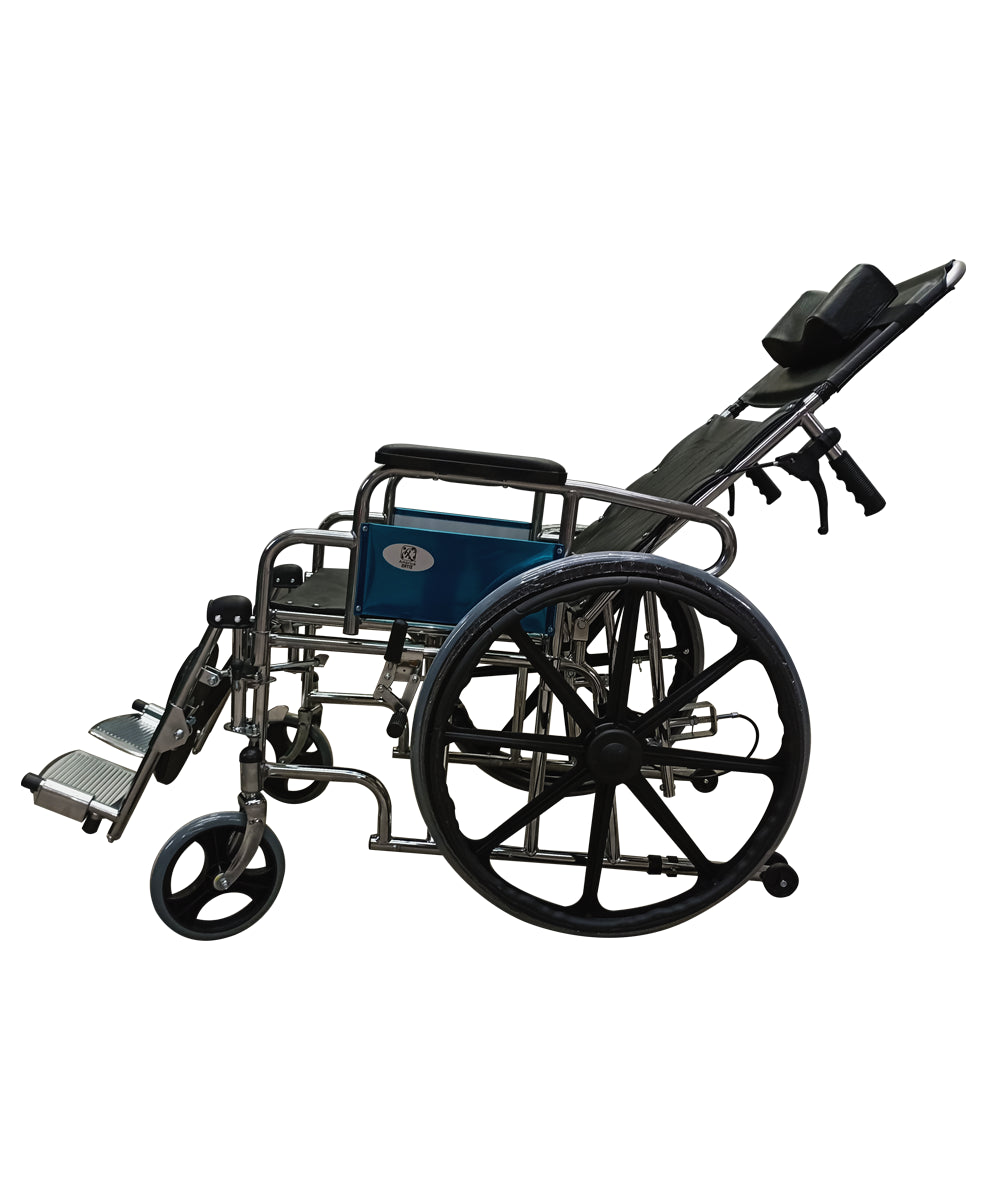 Silla De Ruedas Tipo Cama Elevapiernas Y Reclinable MOD. 2798P