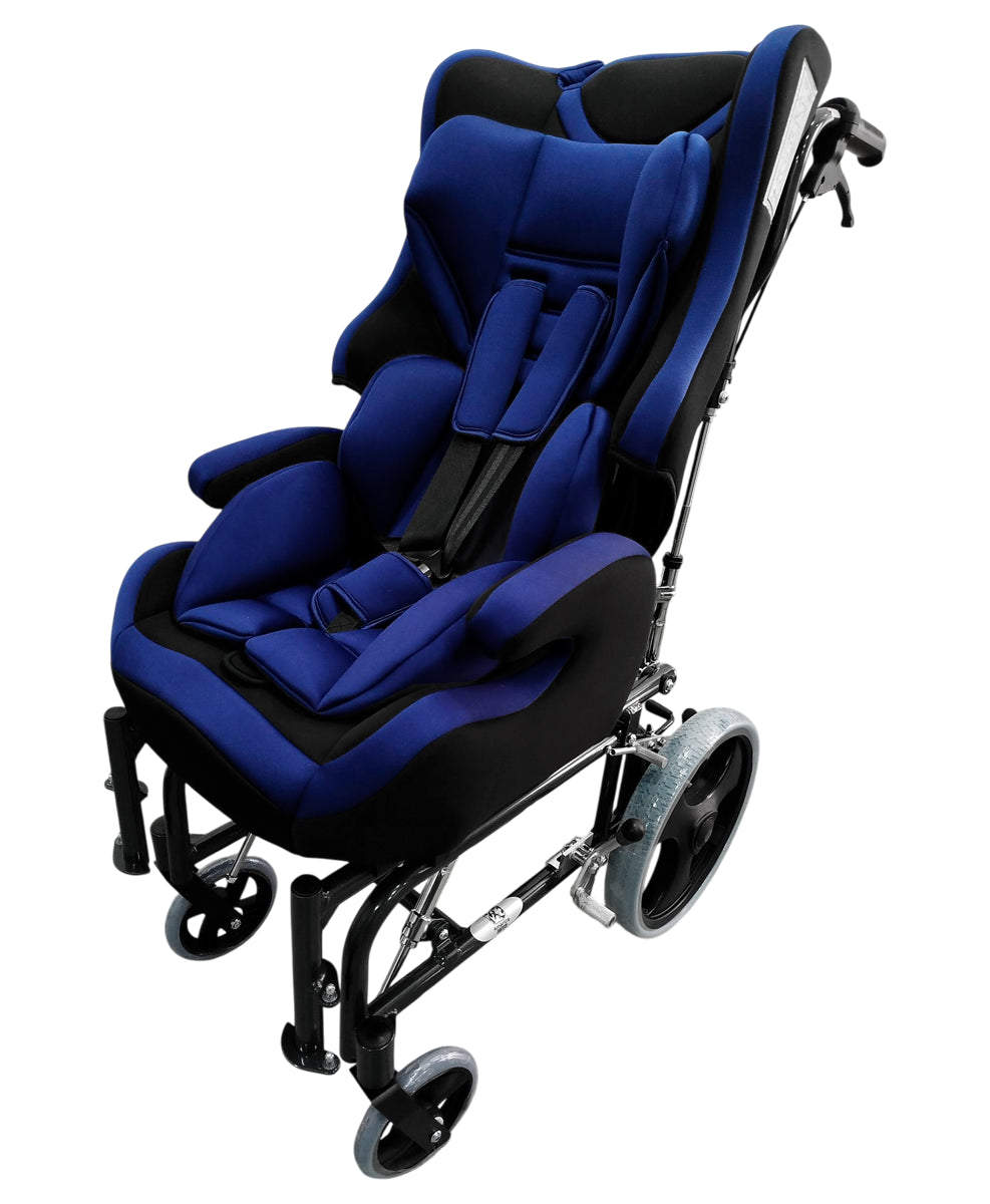 Silla de ruedas tipo carriola con asiento removible y cinchos para PCI MOD. 4227P