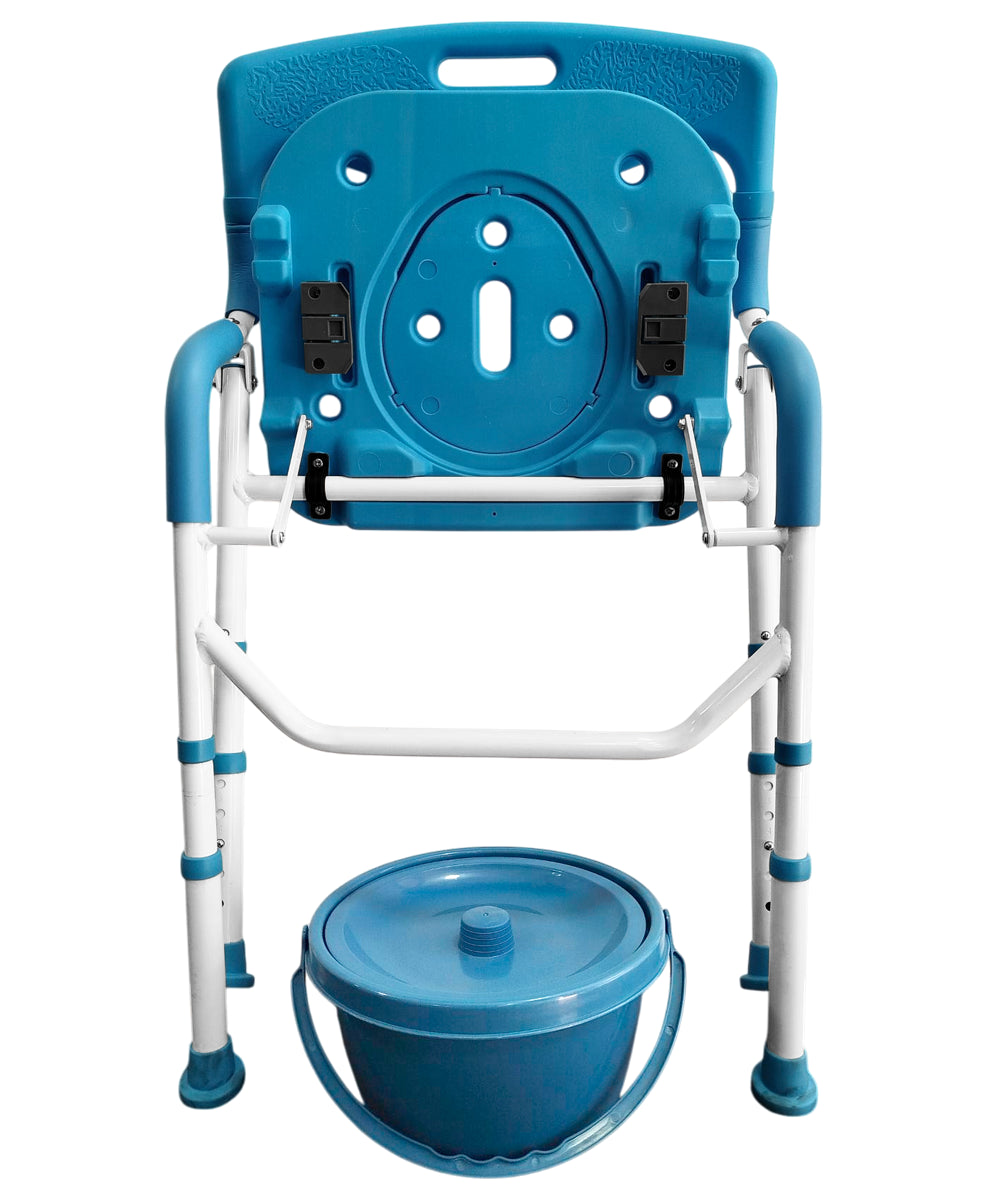 Silla ducha con cómodo plegadiza con estructura de aluminio MOD. GT5055