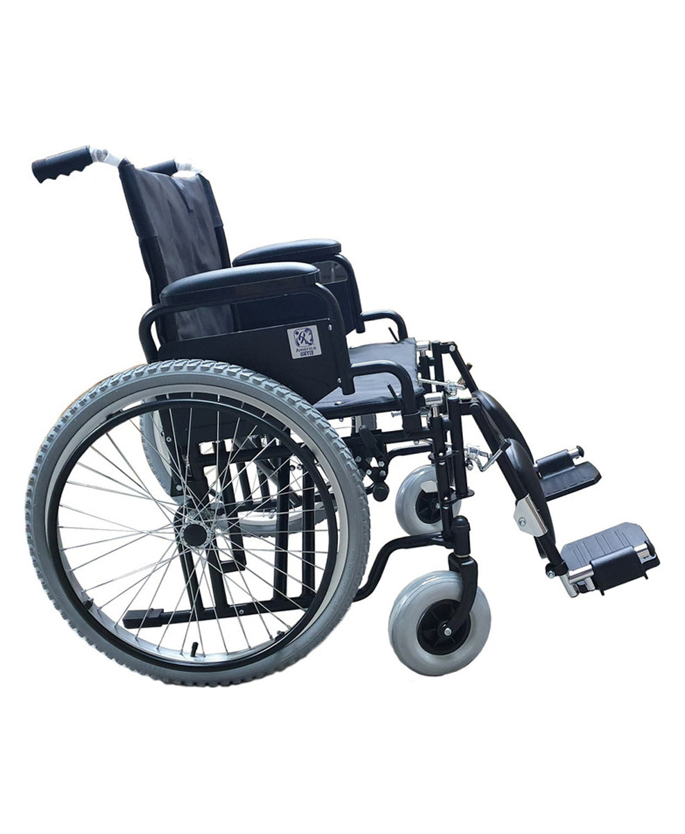 Silla de ruedas asiento ancho con elevapiernas bariatrica sobrepeso hasta 180kg MOD. 9138H