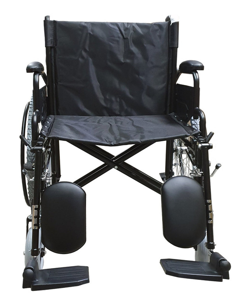 Silla de ruedas asiento ancho con elevapiernas bariatrica sobrepeso hasta 180kg MOD. 9138H