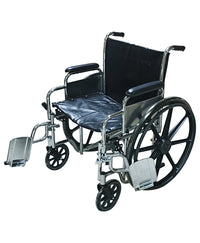 Silla de ruedas para sobrepeso con asiento ancho, brazo y piecera desmontable capacidad de peso 150 Kg MOD. 2027P