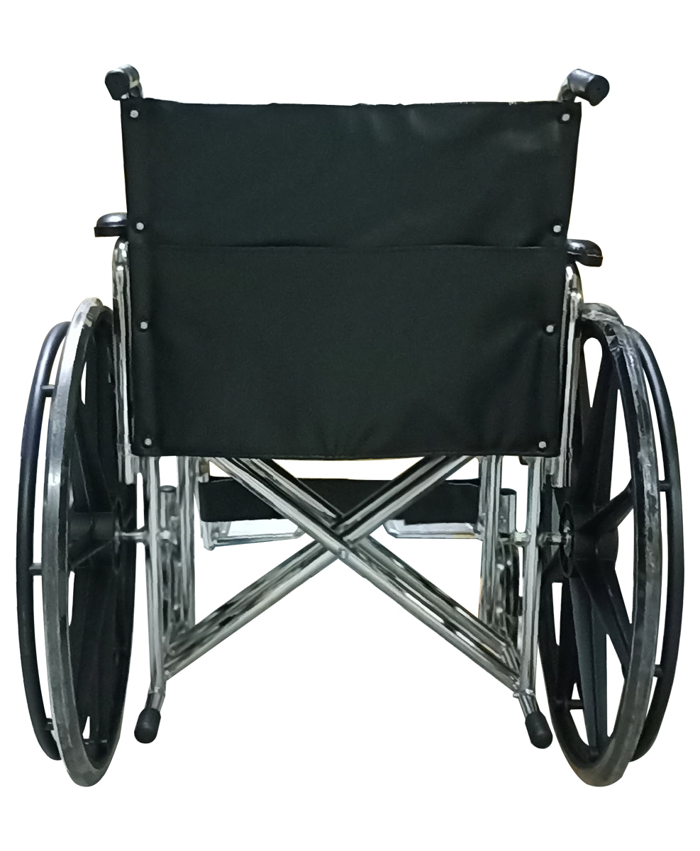 Silla de ruedas para sobrepeso con asiento ancho, brazo y piecera desmontable capacidad de peso 150 Kg MOD. 2027P