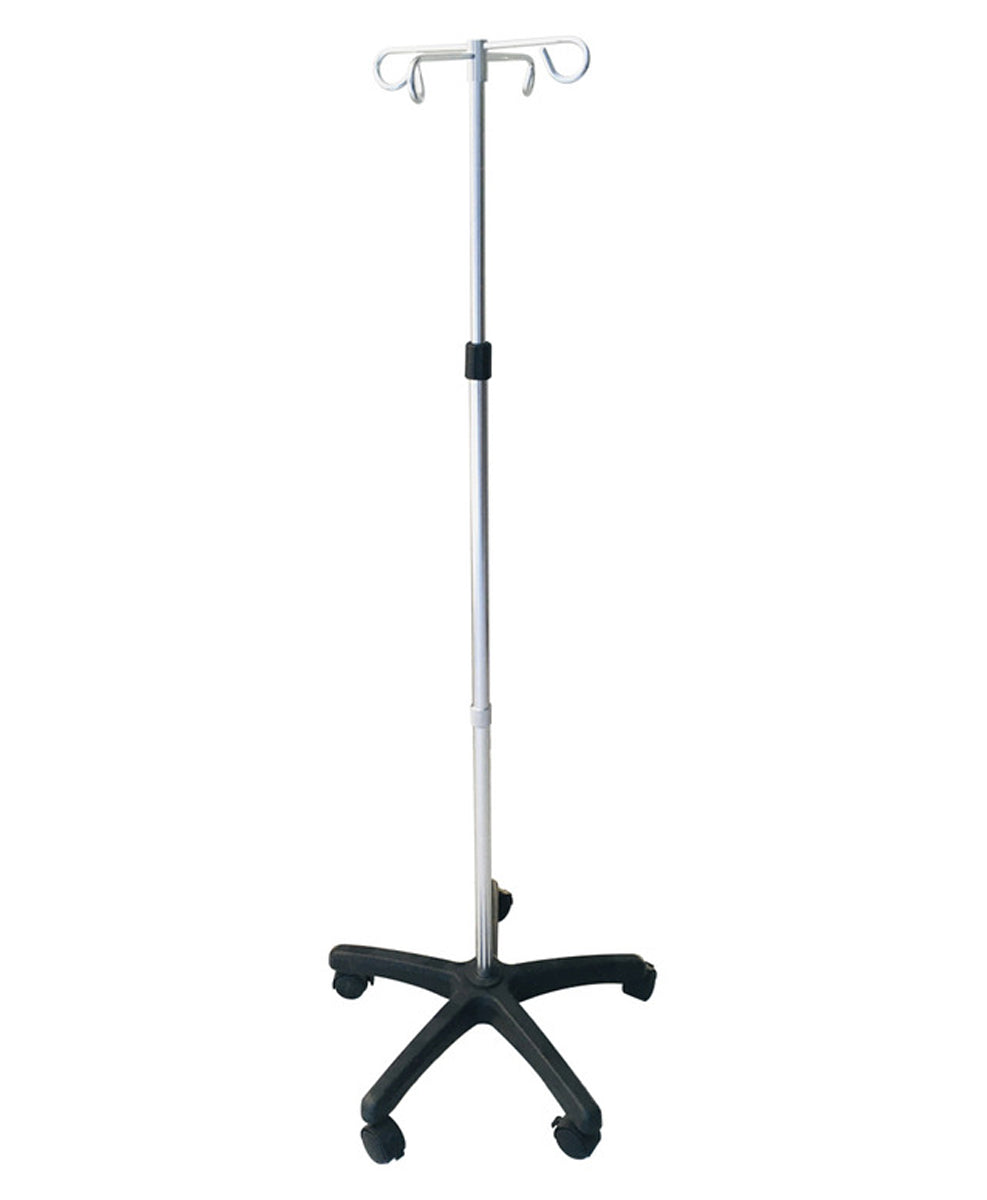 Tripie Porta Suero Venoclisis Iv Pole Con Ruedas Estrella MOD. 9103D