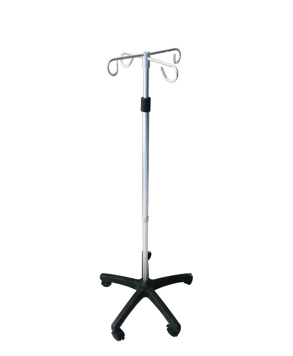 Tripie Porta Suero Venoclisis Iv Pole Con Ruedas Estrella MOD. 9103D