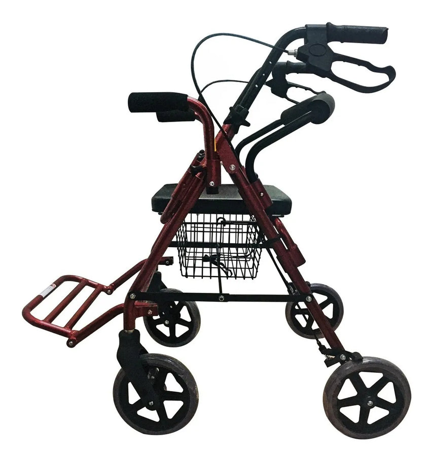 Andadera Silla Rollator 2en1 Asiento Y Reposapies