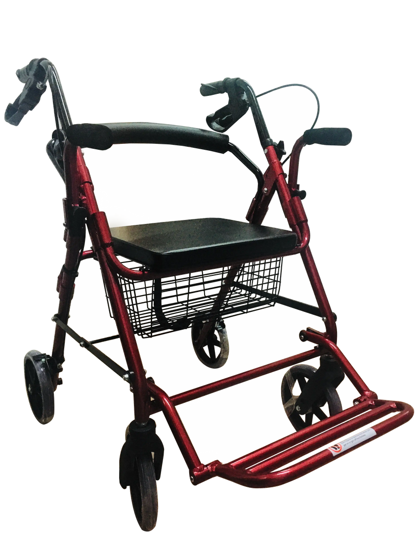 Andadera Silla Rollator 2en1 Asiento Y Reposapies