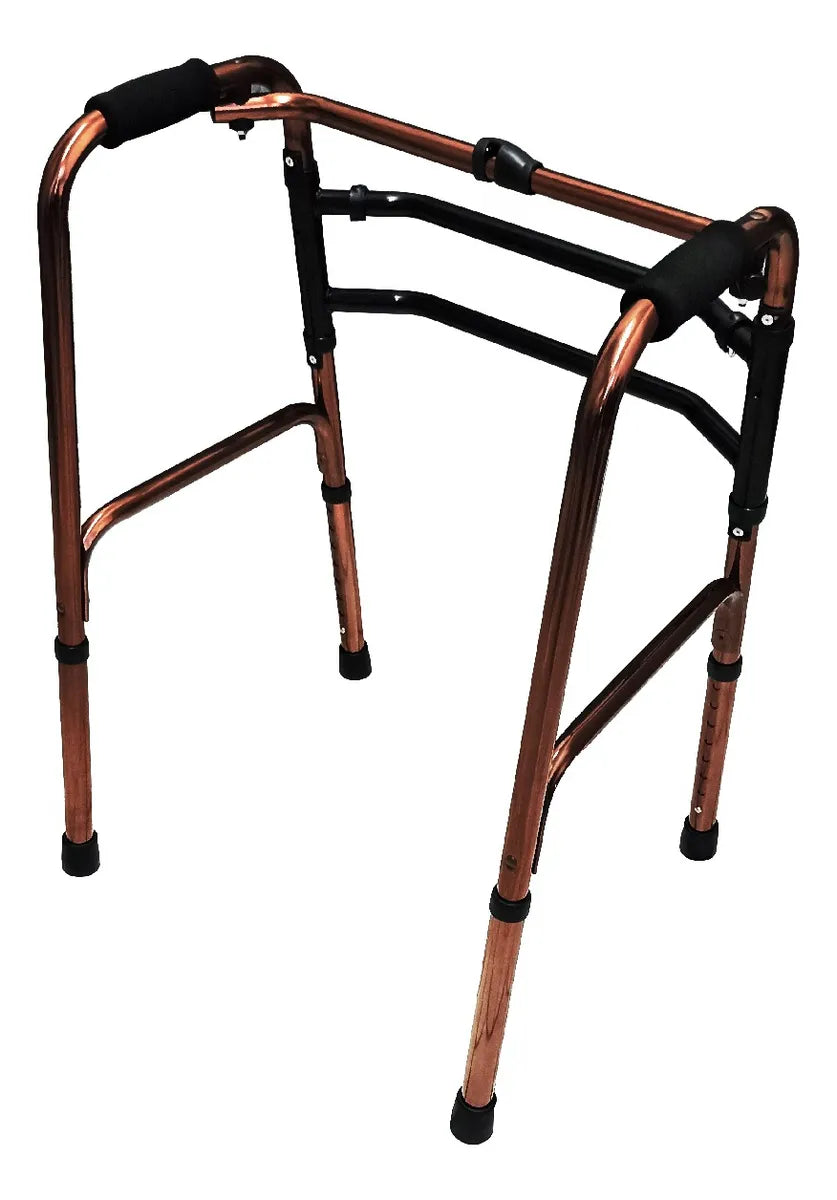 Andadera Caminable Plegable De Aluminio Bronce
